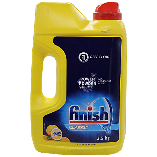 Buy Finish Powder Detergent Lemon Sparkle, Removes Tough Stains