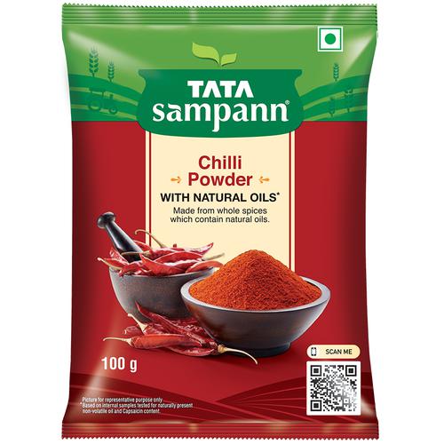 Tata Sampann Chilli Powder/Menasina Pudi, 100 g  