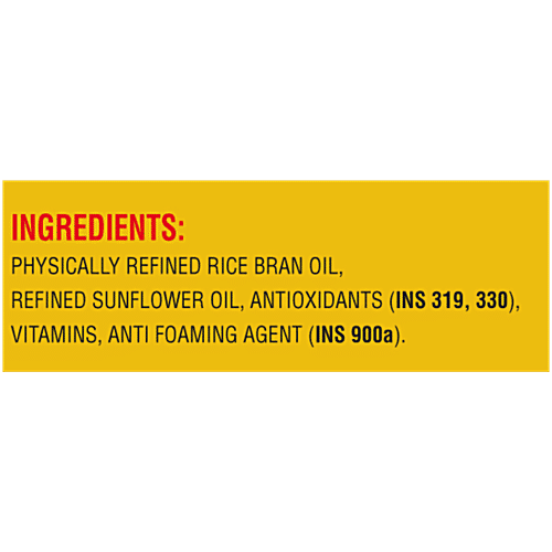 Saffola Gold Oil - Power of 3, Blend Of Rice Bran & Sunflower Oil, 15 L Jar Pro Healthy Lifestyle, Fortified with Vitamins A & D