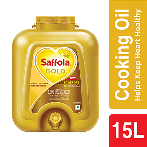 Buy Saffola Gold Edible Oil 15 Ltr Pet Jar Online at the Best Price of