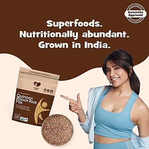 Nourish you Quinoa+ Brown Rice Mix - Gluten Free, 500 g Pouch Rich in protein