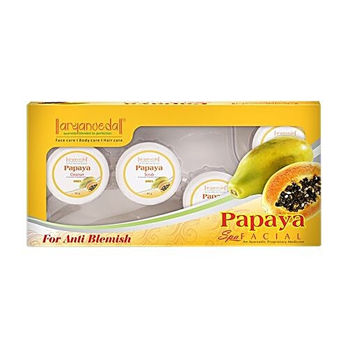Buy Aryanveda Herbal Papaya Spa Facial Kit For Anti Blemish, Paraben