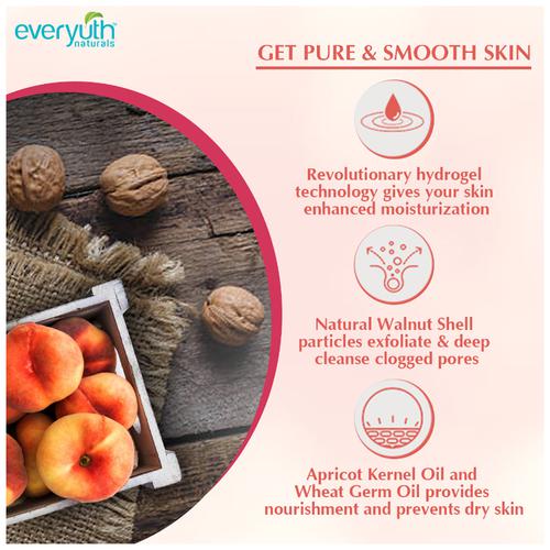 Everyuth Naturals Hydrating & Exfoliating Walnut Apricot Scrub, 100 g Tube 
