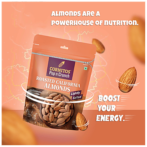 Cornitos Lightly Salted Roasted Almonds, 30 g Pouch Crunchy Nuts
 For An Active Lifestyle