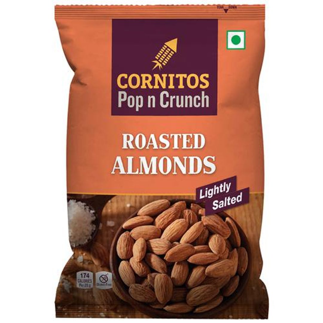 Cornitos Lightly Salted Roasted Almonds, 30 g Pouch