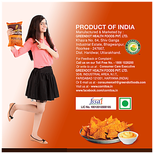 Cornitos Nacho Crisps - Peri Peri, 60 g Pouch 