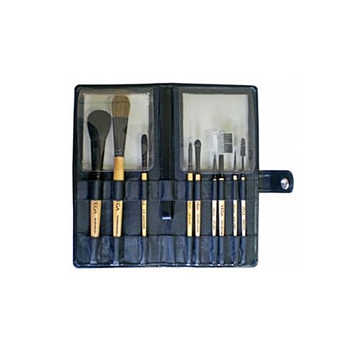 Vega Make-Up Brushes - EVS-9, Colour May Vary, 9 pcs  