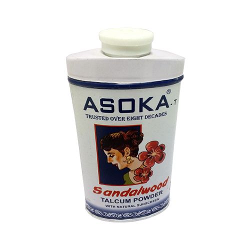 Asoka Talcum Powder - Sandal Wood, 70 g Tin 