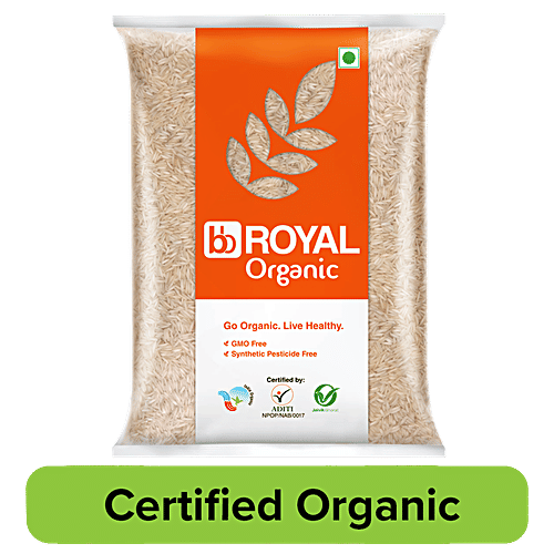 bb Royal Organic - Basmati Rice/Basmati Chawal, 1 kg  