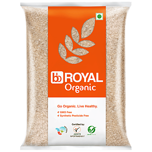 bb Royal Organic - Basmati Rice/Basmati Chawal, 1 kg  