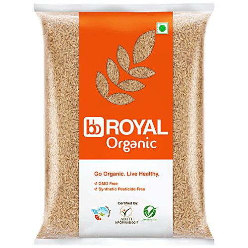 bb Royal Organic Brown Rice, 5 kg  GMO Free, Synthetic Pesticide Free