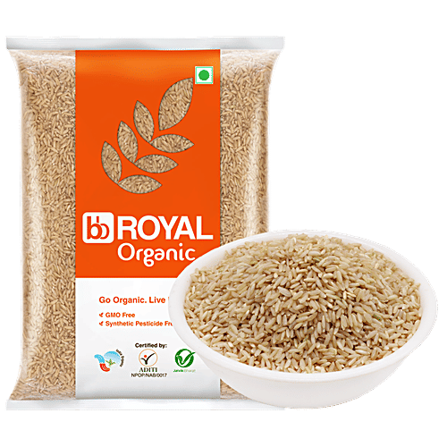 bb Royal Organic Brown Rice, 5 kg  GMO Free, Synthetic Pesticide Free