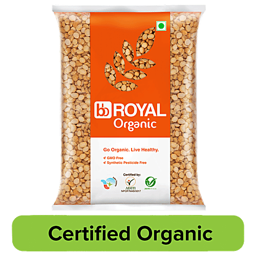 bb Royal Organic - Chana Dal/Channa Unpolished, 1 kg  