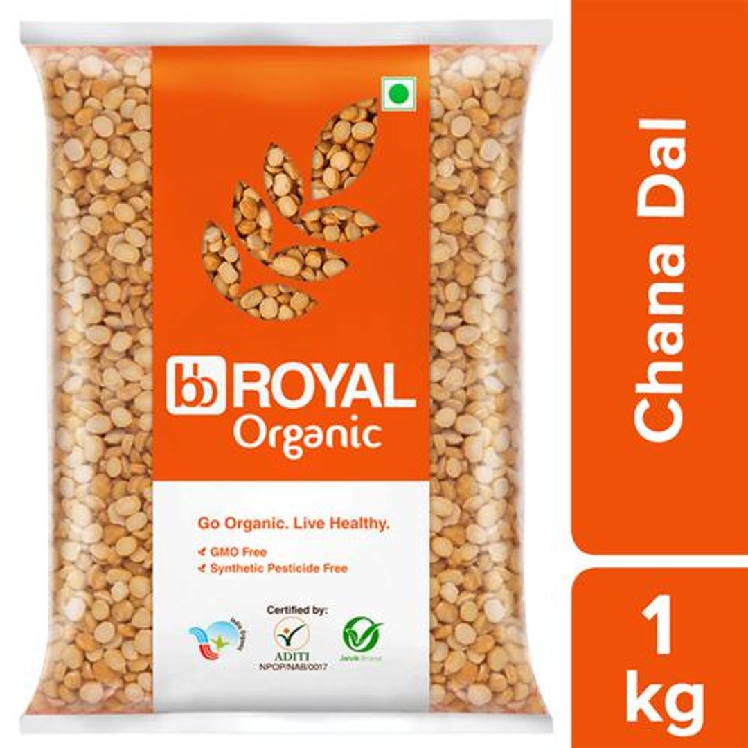 BB Royal Organic - Channa Dal Unpolished, 1 kg 