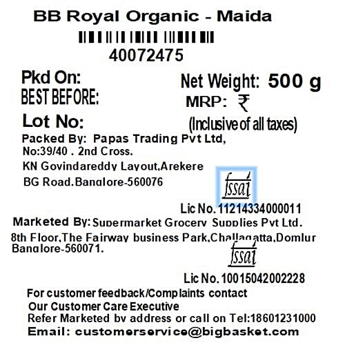 bb Royal Organic - Maida, 500 g  