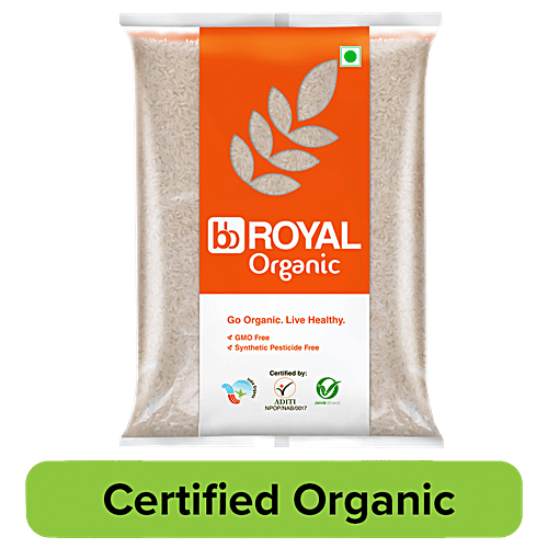 bb Royal Organic - Sona Masoori Raw Rice/Akki, 1 kg  