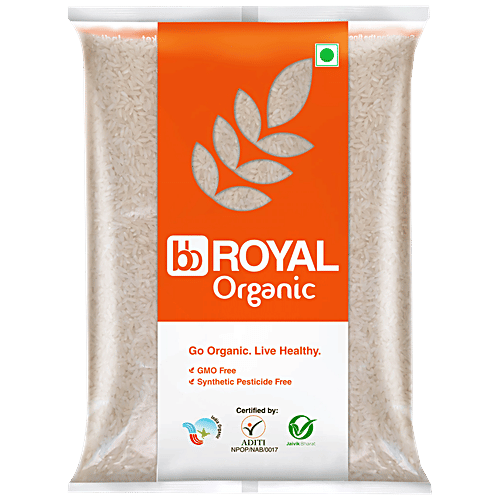 bb Royal Organic - Sona Masoori Raw Rice/Chawal/Chall, 5 kg  