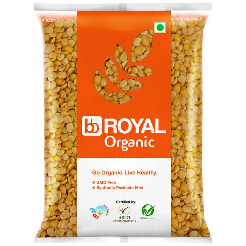 BB Royal Organic - Toor Dal/Togari Bele, 500 g  GMO Free, Synthetic Pesticide Free