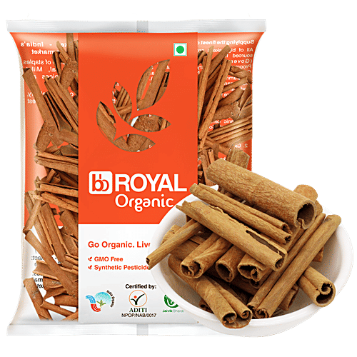 bb Royal Organic - Cinnamon/Dalchini, 100 g  GMO, Synthetic Pesticide Free