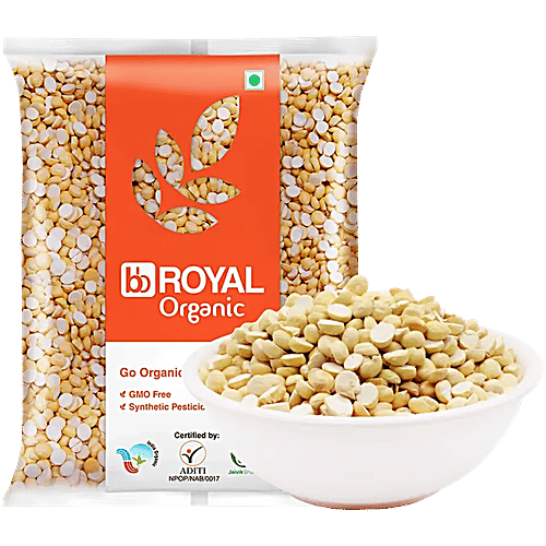 bb Royal Organic Fried Gram/Bhuna Chana, 500 g  GMO Free, Synthetic Pesticide Free
