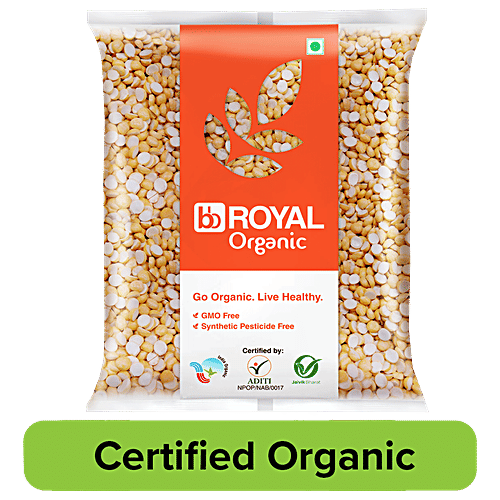 bb Royal Organic Fried Gram/Bhunja Chana Dal, 500 g  