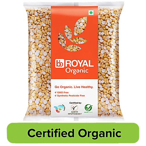 bb Royal Organic Fried Gram/Bhunja Chana Dal, 200 g  