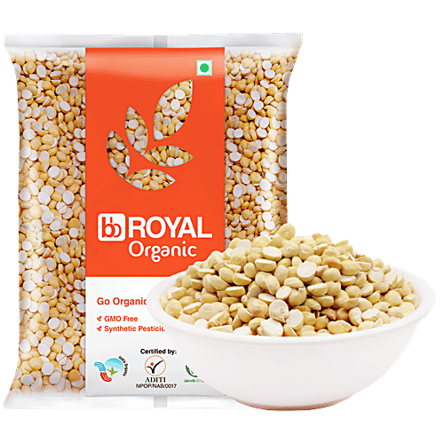 bb Royal Organic Fried Gram/Bhunja Chana Dal, 200 g  