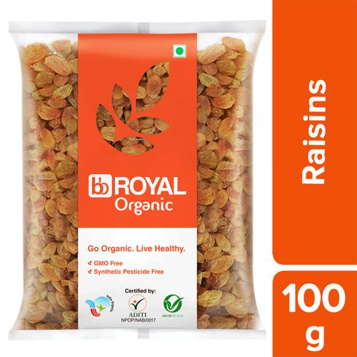 BB Royal Organic - Raisins/Ona Drakshi, 100 g  