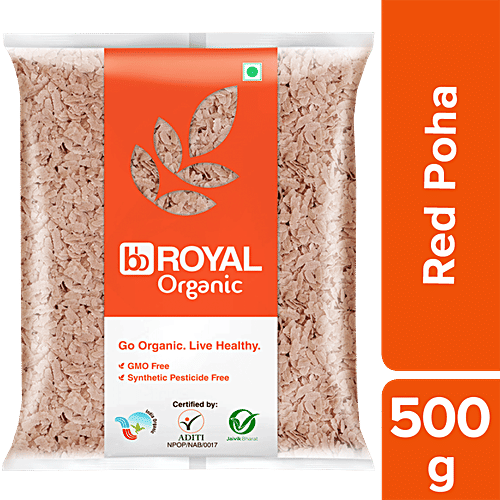 bb Royal Organic - Red Poha Medium, 500 g  