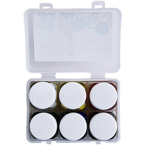 Camel Fabrica Acrylic Colours - Ultra, 6 Shades, 10 ml  