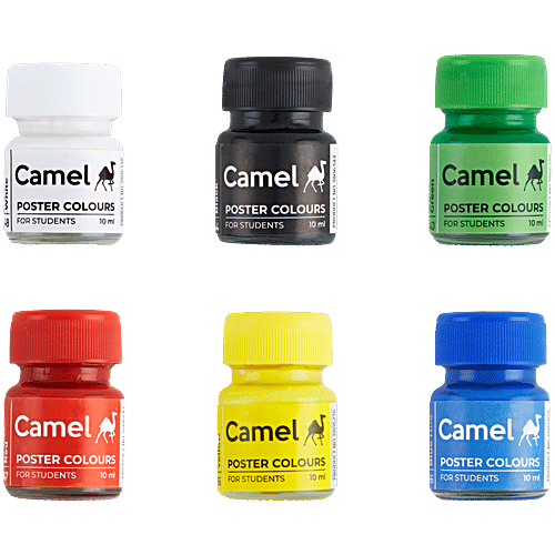 Camel Student Poster Colour - 6 Shades, 1 pc  