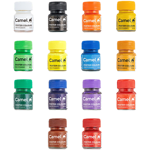 Camlin Student Poster Colour - 14 Shades, 1 pc  