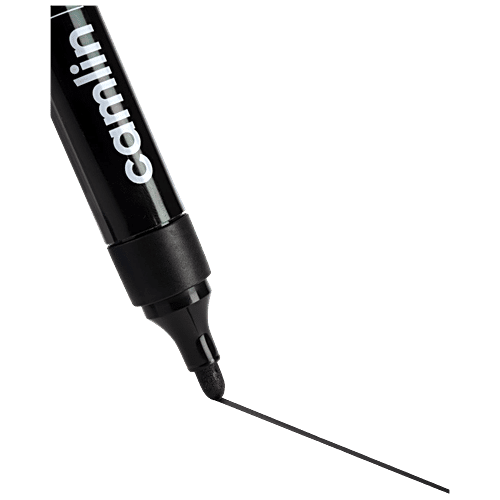 Camlin Permanent Marker - Refillable, Black, 1 pc  Permanent Marking
 Water Resistant