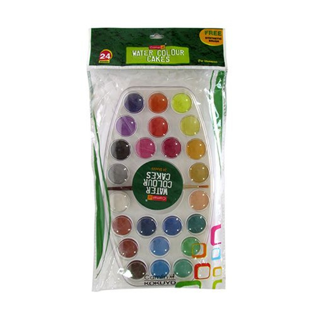 Buy Camlin Student Water Colour Cakes 24 Shades Online at Best Price