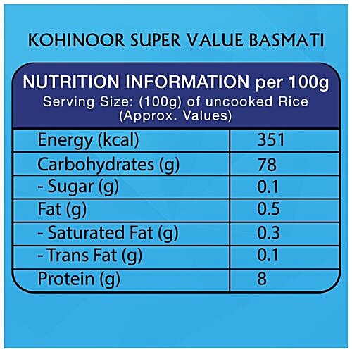 Kohinoor Basmati Rice/Basmati Tandul - Authentic, Super Value, 5 kg  
