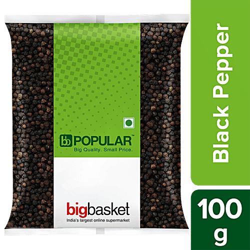 bb Popular Black Pepper/Kala Mari, 100 g Pouch 