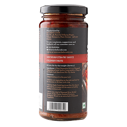 As Chef's Cook Szechuan Stir-Fry Sauce, 250 g  