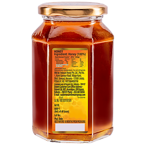 Zandu Pure Honey, No Added Sugar, 500 g  No Added Sugar, Rich in Antioxidants