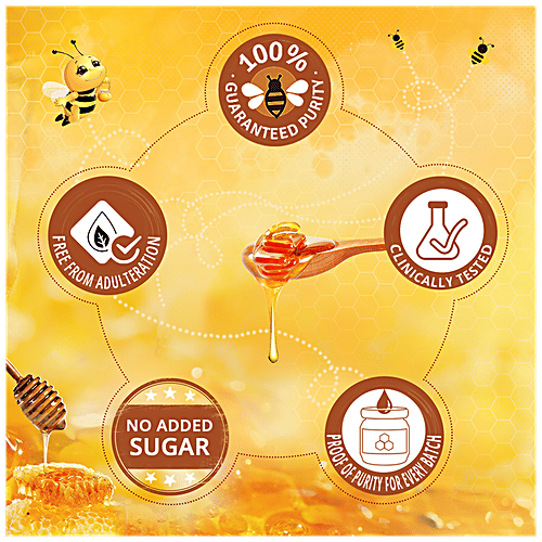 Zandu Pure Honey, No Added Sugar, 500 g  No Added Sugar, Rich in Antioxidants