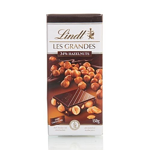 Lindt Dark Chocolate - 34% Hazelnuts, 150 g  