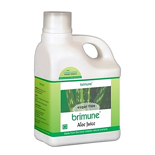 Brimune Aloe Juice - Sugar-Free, Boosts Immunity, Promotes Digestion, 1 L Sugar Free