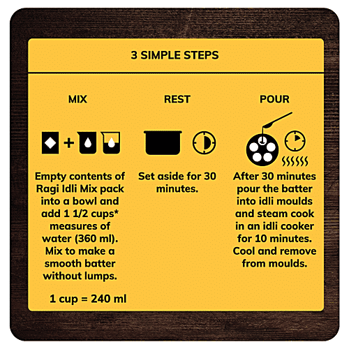 24 Mantra Organic Ragi Idli Mix, 216 g  Source of Protein