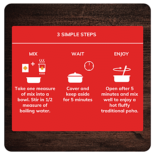 24 Mantra Organic kanda-poha, 200 g Zero Trans Fat, Zero Cholesterol