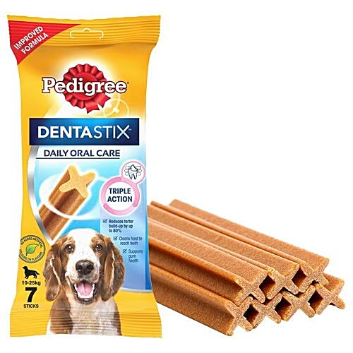 Buy Pedigree Dentastix Dog Oral Care Medium Breed 180 Gm Online At Best