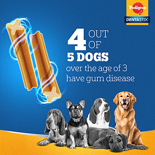 Pedigree Dentastix Dog Treat Daily Oral Care For Adult - Medium, 10-25 kg, Weekly Pack, 180 g (7 Sticks)
