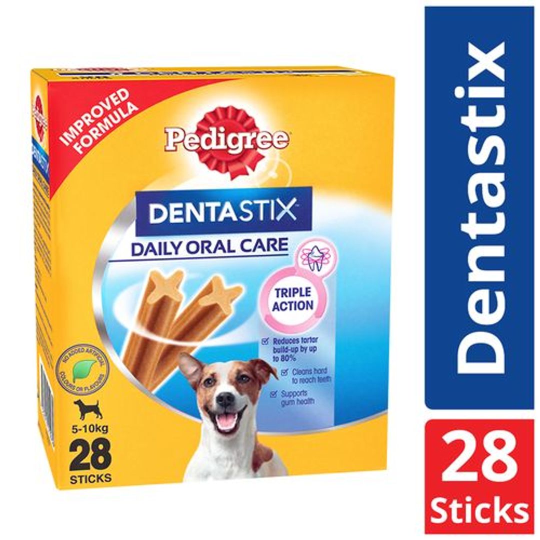 Pedigree Dentastix Daily Oral Care - For Adult Small Breed Dogs, -, 110 g (Monthly Value Pack of 4)