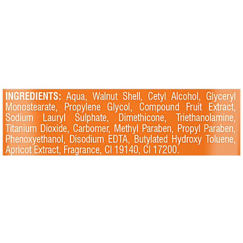 Joy Skin Fruits Gentle Exfoliating Apricot Scrub - Active Fruit Boosters, Long Lasting Moisture Look, 60 ml Long Lasting Moisture Look