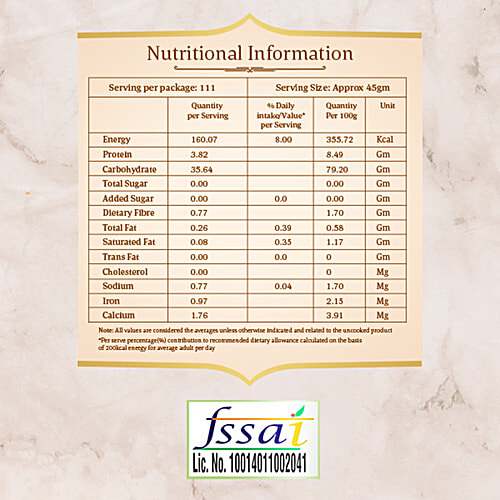 Daawat Basmati Rice/Basmati Tandul - Rozana Super 90, 1 kg Aged up to 2 Years