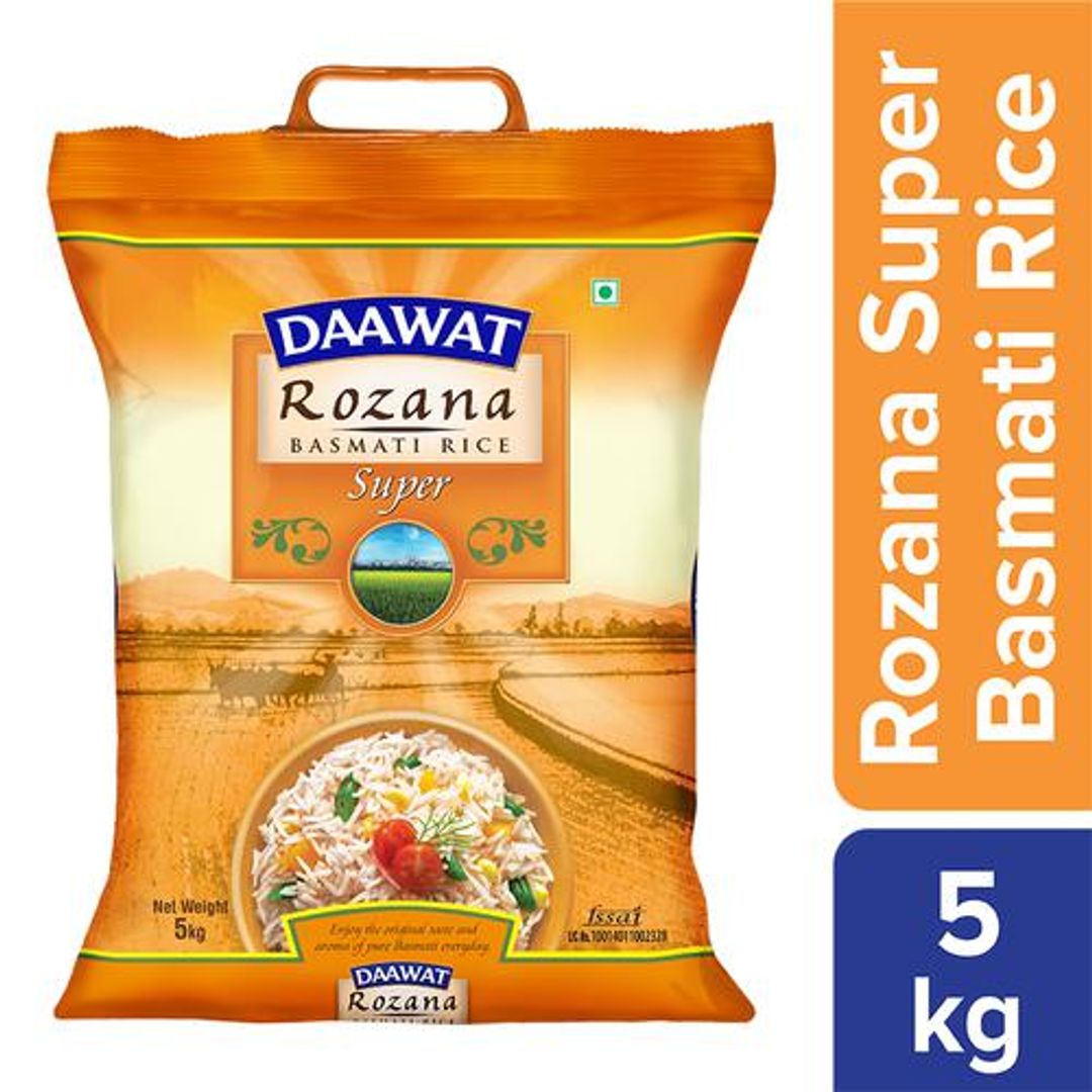 Daawat Basmati Rice/Basmati Akki - Rozana Super 90, 5 kg 