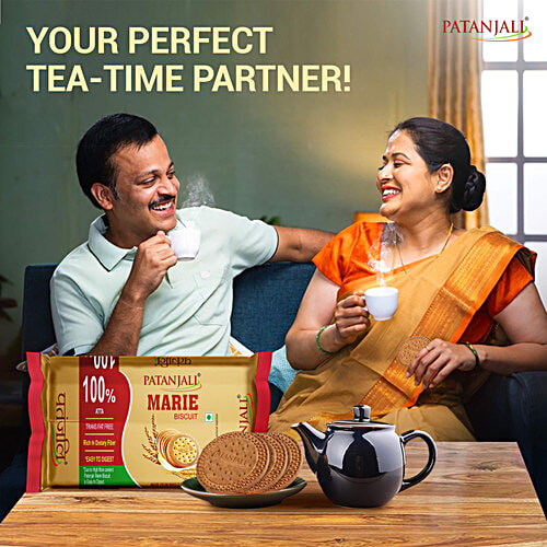 Patanjali Marie Biscuits, 210 g  Atta, Trans Fat Free, Rich In Dietary Fibre, Easy To Digest